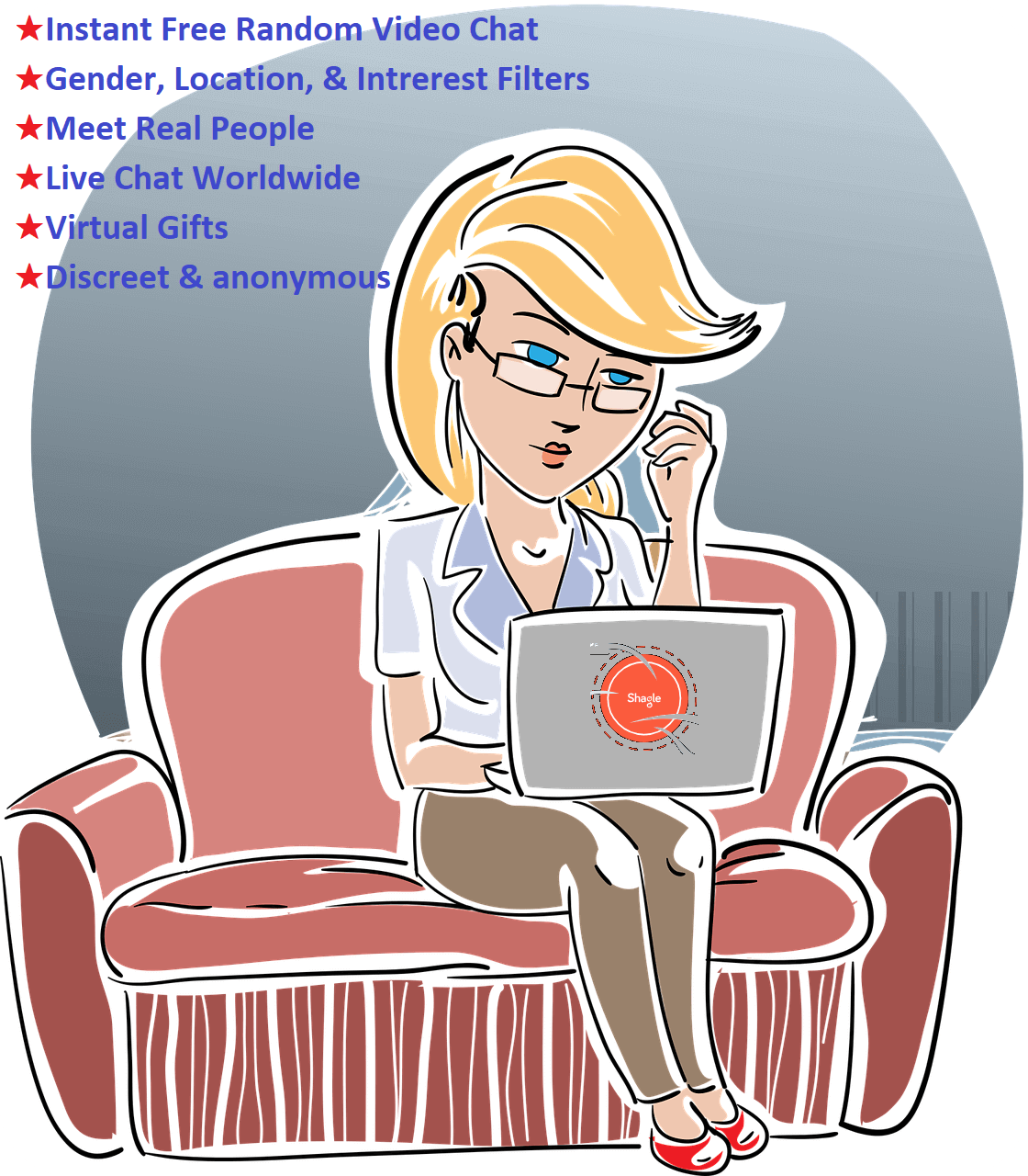 Shagle free random video chat online talk to strangers